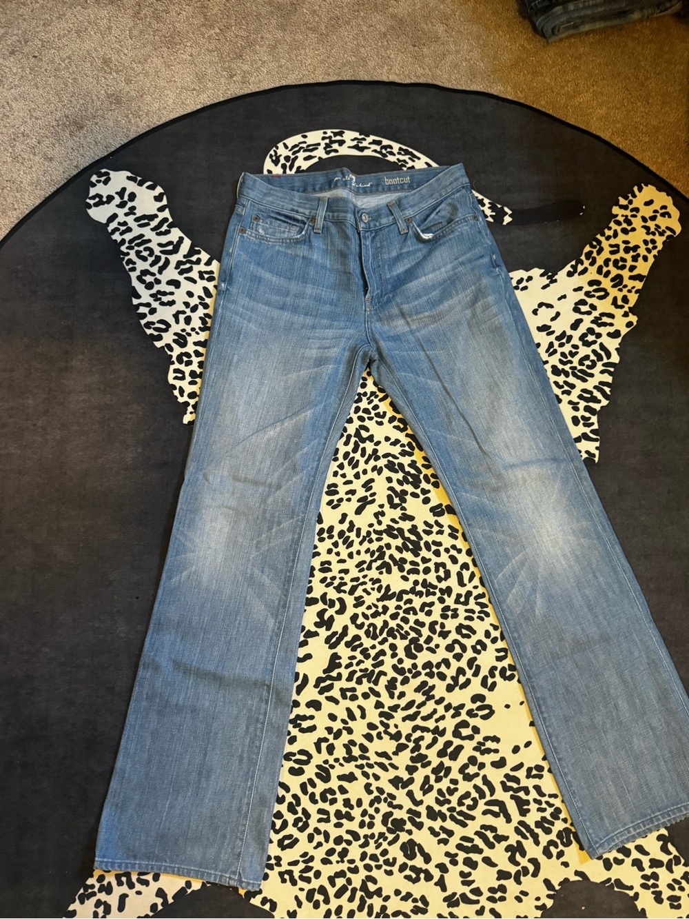 7 for all mankind vintage made in USA bootcut jeans y2k